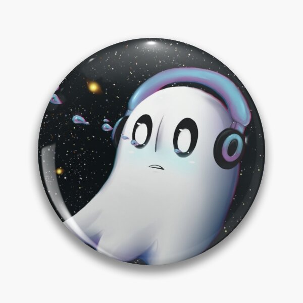 Item preview, napstablook pin designed and sold by alanzito.