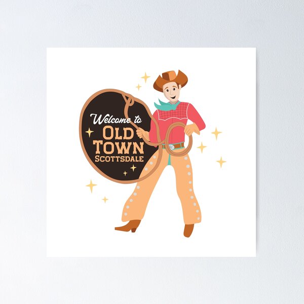 Item preview, Old Town in Scottsdale AZ designed and sold by DreamBoxArt.