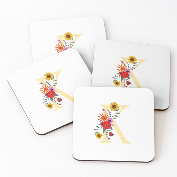 Item preview, Floral Monogram Illustrated Letter Art K Initial designed and sold by Illustratebynat.