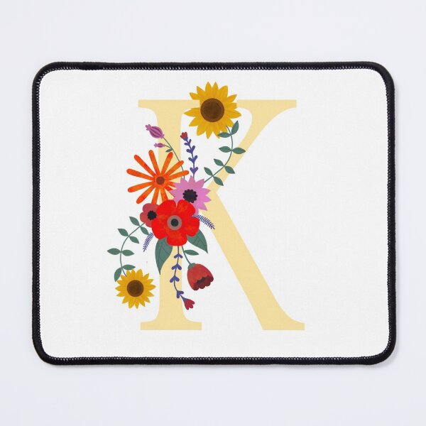Item preview, Floral Monogram Illustrated Letter Art K Initial designed and sold by Illustratebynat.