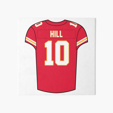 Tyreek Hill Away Jersey Art Board Print for Sale by designsheaven