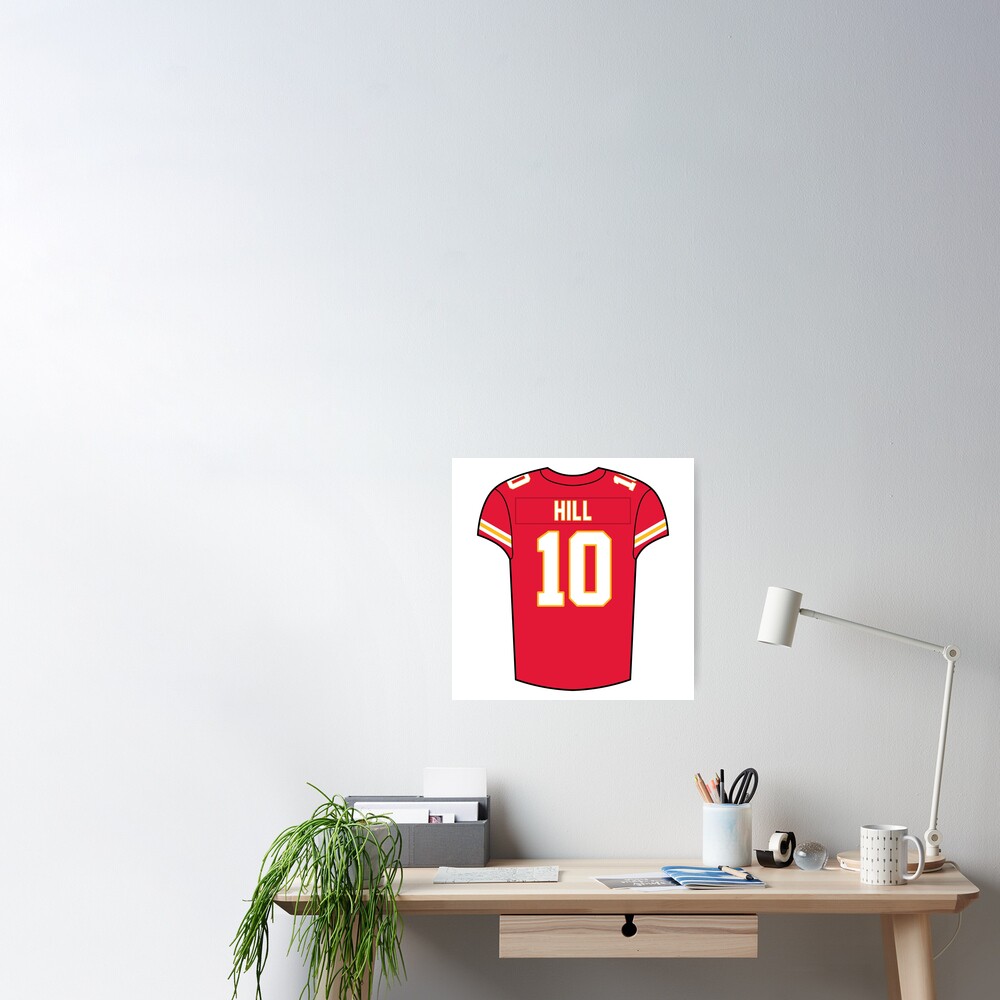 Tyreek Hill Home Jersey Poster for Sale by designsheaven