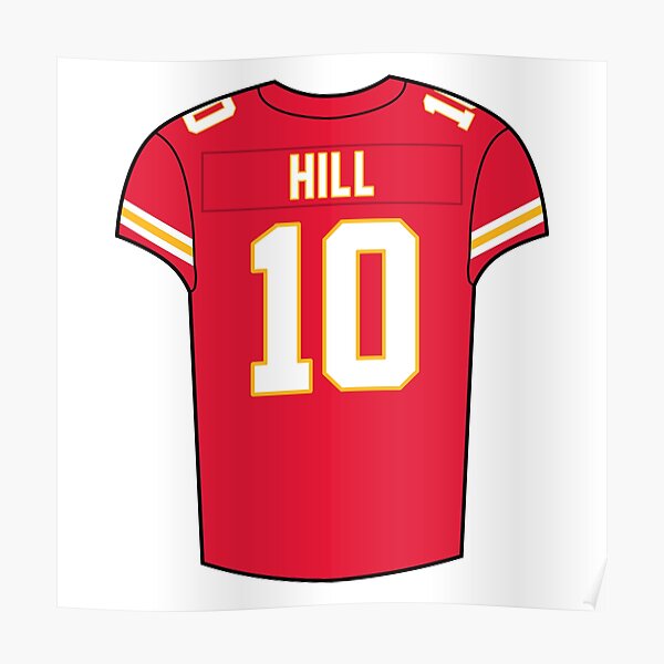 Tyreek Hill Away Jersey Art Board Print for Sale by designsheaven