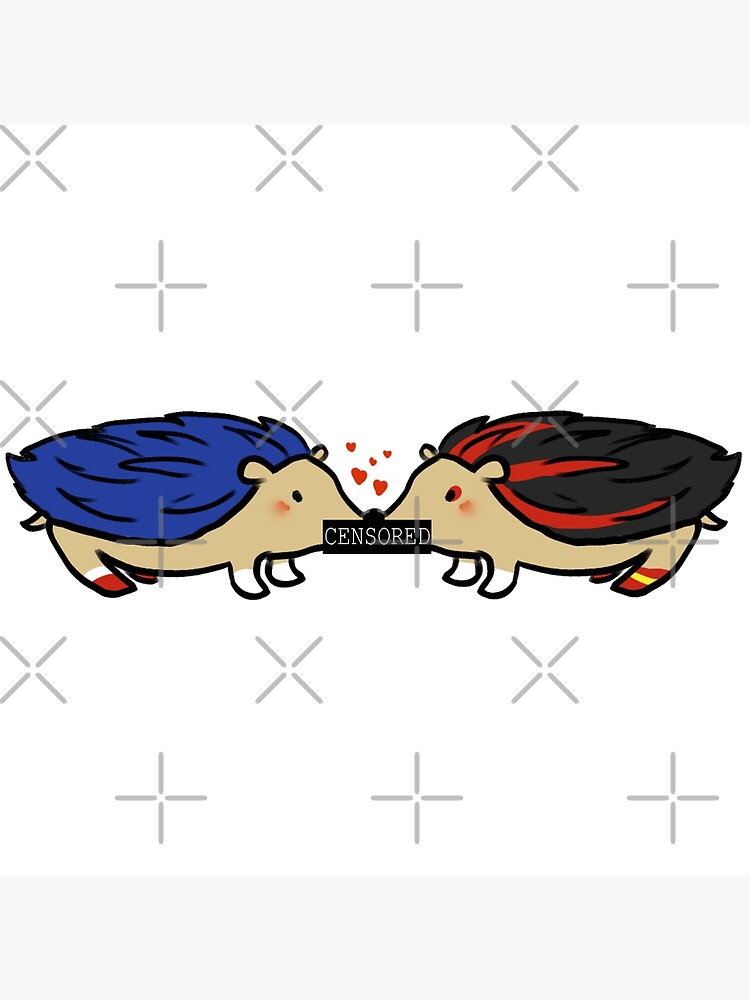 Hedgehog Lovers (Sonic X Shadow) SFW Very Cute Trust Me Sticker