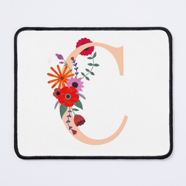Item preview, Floral Monogram Illustrated Letter Art C Initial designed and sold by Illustratebynat.