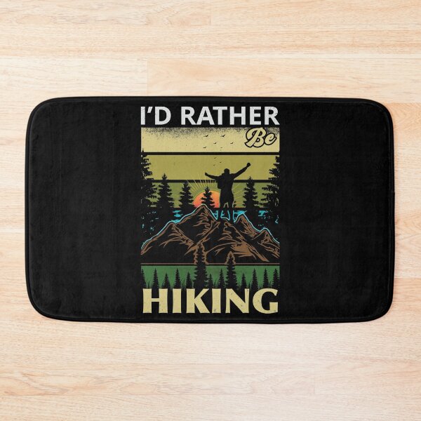 Item preview, I'd Rather Be Hiking - Trendy Mountains Design Gift Idea For Camping Lovers designed and sold by Prince - Bestseller ★★★★★.