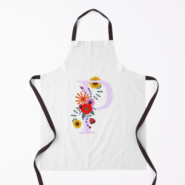 Aperçu de l'œuvre Monogramme Floral Illustré Lettre Art P Initial créée et vendue par Illustratebynat.