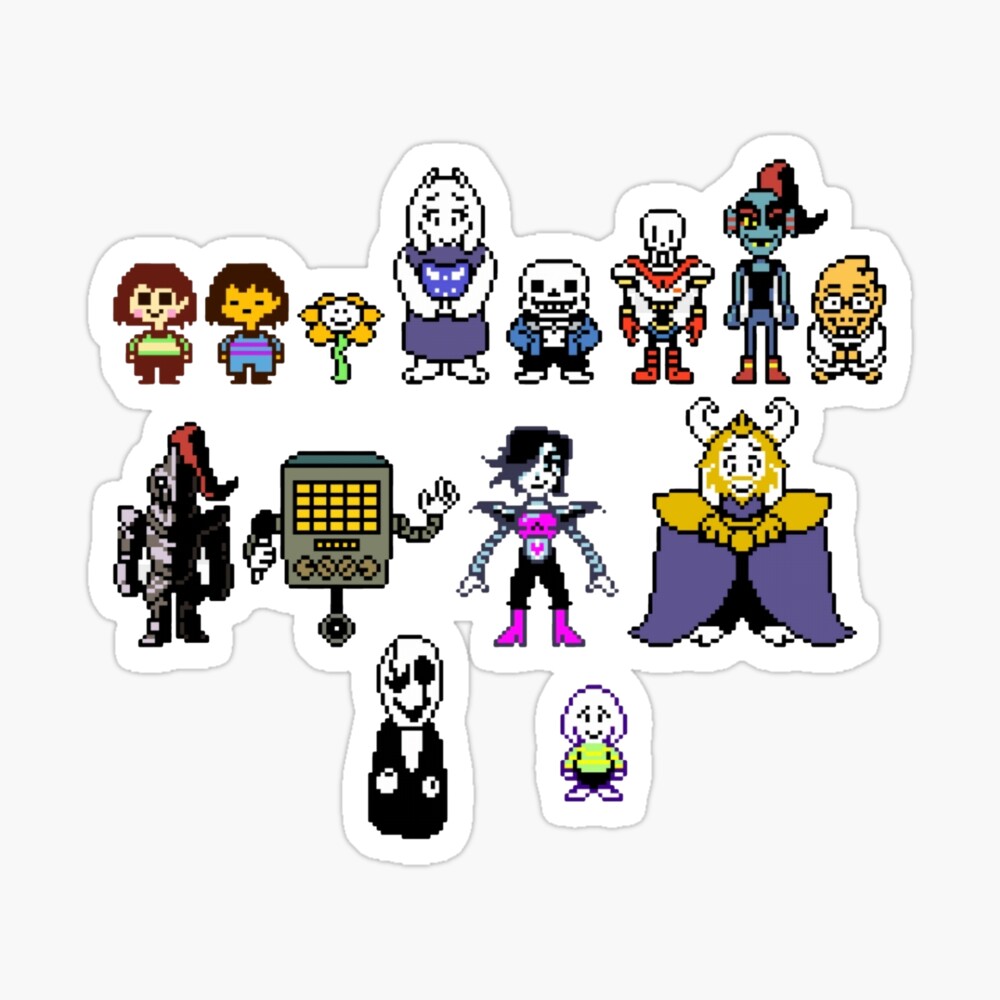 undertale pack Art Print