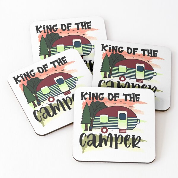 Item preview, King of The Camper - Trendy Mountains Design Gift Idea For Camping Lovers designed and sold by Prince - Bestseller ★★★★★.