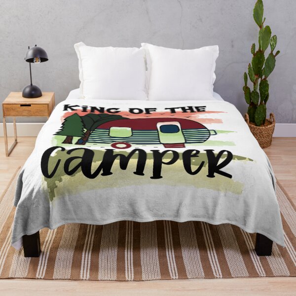 Item preview, King of The Camper - Trendy Mountains Design Gift Idea For Camping Lovers designed and sold by Prince - Bestseller ★★★★★.