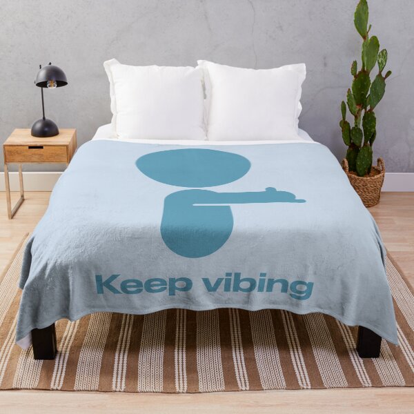 Item preview, Blue vibing stick figure designed and sold by itisjakob.