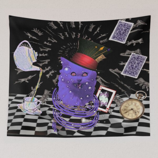 Item preview, crasy cat in wonderland  designed and sold by Cyberomiz.