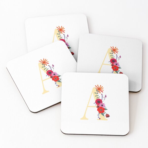 Item preview, Floral Monogram Illustrated Letter Art A Initial designed and sold by Illustratebynat.