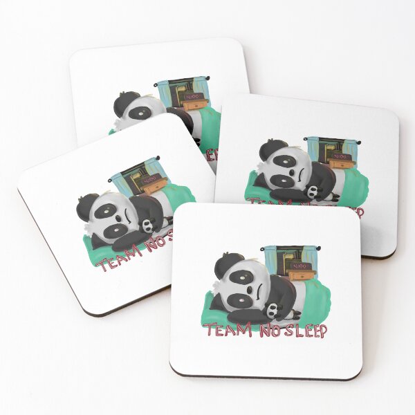 Item preview, Team No Sleep - Insomnia Panda - Mental Health designed and sold by adevenneyart.