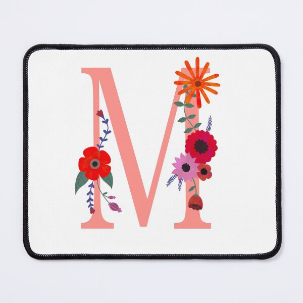 Item preview, Floral Monogram Illustrated Letter Art M Initial designed and sold by Illustratebynat.