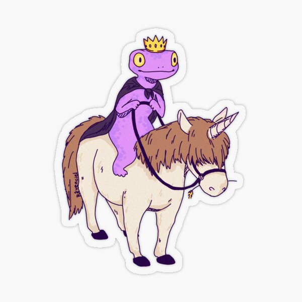 A mighty adventurer approaches... Transparent Sticker