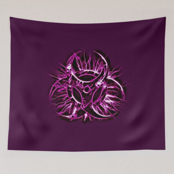 Item preview, Biohazard warning, bio waste sign, symbol, purples 2 designed and sold by cool-shirts.