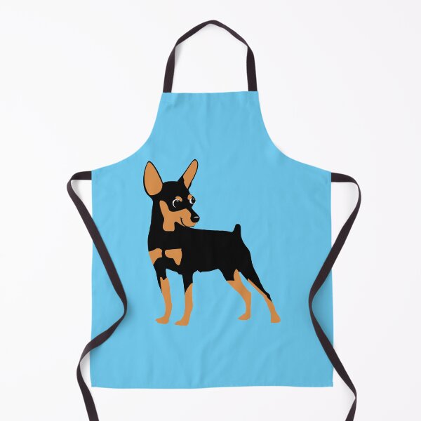 Artikelvorschau, Niedlicher Cartoon-Zwergpinscher (angedockt, beschnitten) entworfen und verkauft von dogplay.