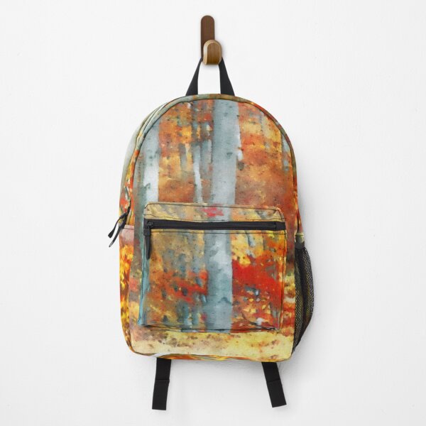 Item preview, Forest in autumn. Digital watercolor painting designed and sold by Vivid Studio.