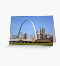 Arch Over Trains Greeting Card