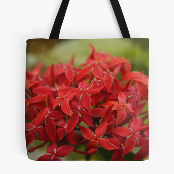 Item preview, Red Ixora Print , Flower Print designed and sold by aariv.