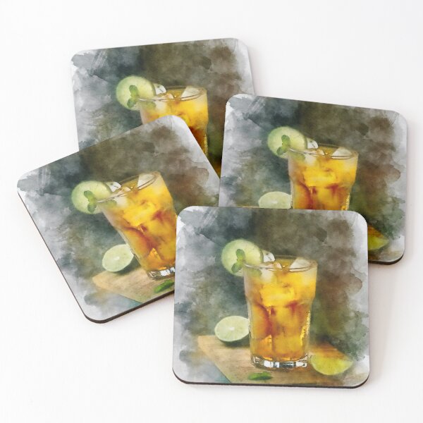 Item preview, Iced tea. Still life. Digital watercolor designed and sold by Vivid Studio.