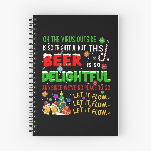 Aperçu de l'œuvre Oh, le virus à l'extérieur est si effrayant Noël de quarantaine pour les amateurs de bière créée et vendue par NewMoonStudio.