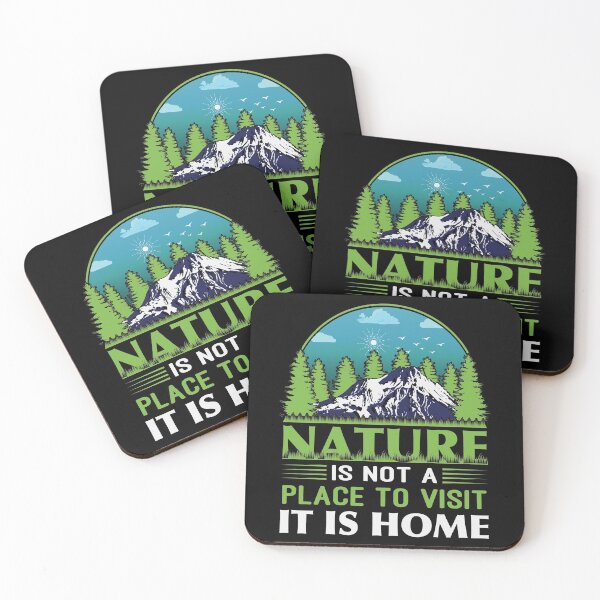 Item preview, Nature Is Not a Place to Visit It Is Home - Trendy Mountains Design Gift Idea For Camping Lovers designed and sold by Prince - Bestseller ★★★★★.