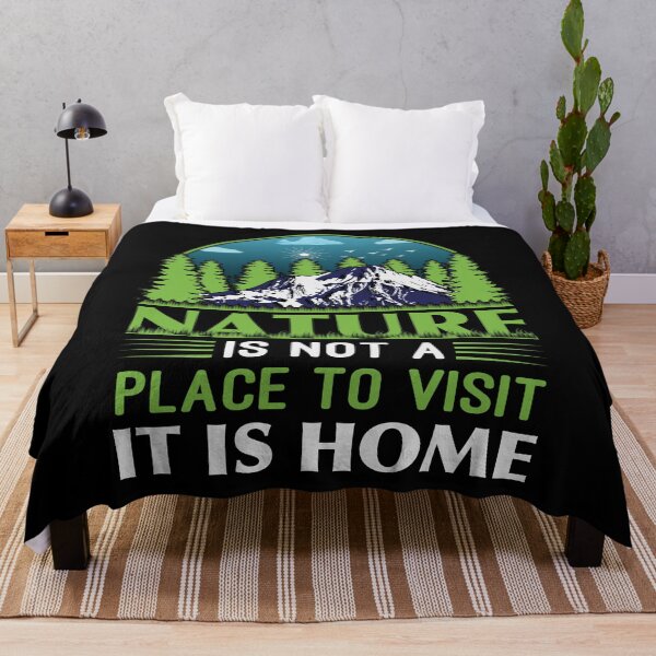 Item preview, Nature Is Not a Place to Visit It Is Home - Trendy Mountains Design Gift Idea For Camping Lovers designed and sold by Prince - Bestseller ★★★★★.