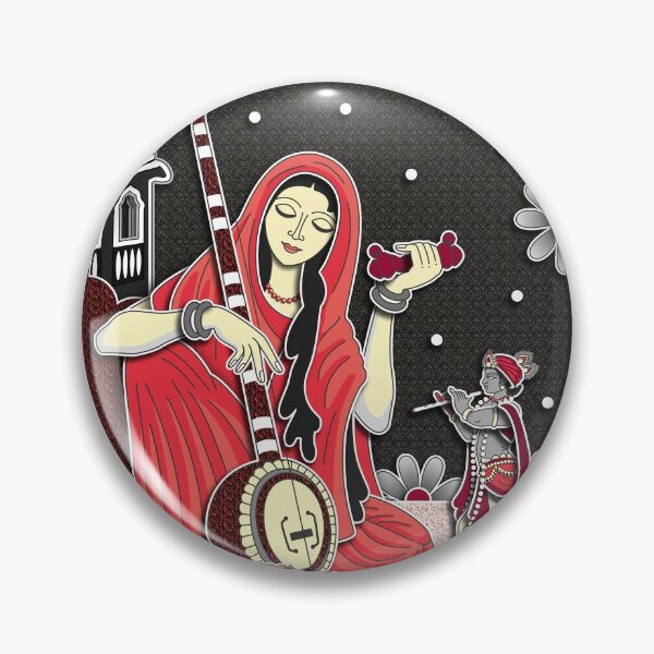 Item preview, Mirabai singing for Sri Krishna designed and sold by GundicaArt.