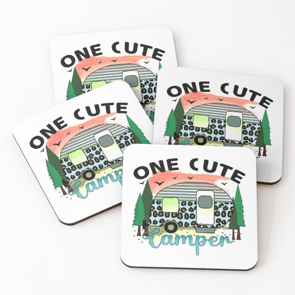 Item preview, One Cute Camper - Trendy Mountains Design Gift Idea For Camping Lovers designed and sold by Prince - Bestseller ★★★★★.