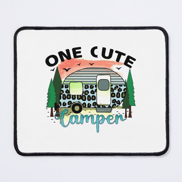 Item preview, One Cute Camper - Trendy Mountains Design Gift Idea For Camping Lovers designed and sold by Prince - Bestseller ★★★★★.