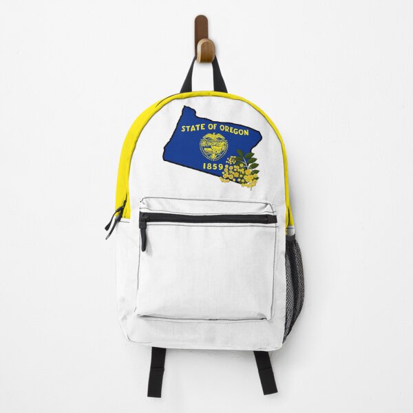 Item preview, State of Oregon Flag with State Flower Carnation designed and sold by Gsallicat.