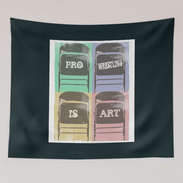 Item preview, Pro Wrestling is Art chairs designed and sold by NewMoonStudio.