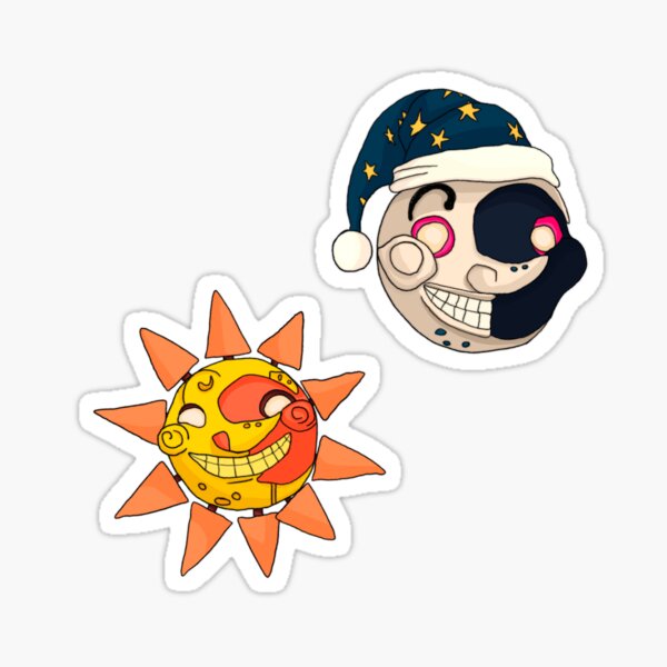 FNAF:SB Sun and Moon Animatronics Chibi Stickers -  Finland