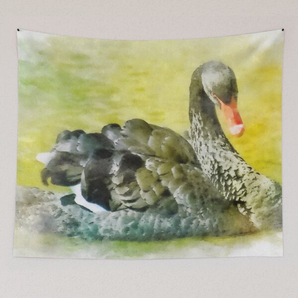 Item preview, Cisne negro. Acuarela digital designed and sold by Vivid Studio.