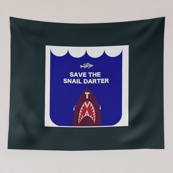 Item preview, SAVE THE SNAIL DARTER VINTAGE REMAKE designed and sold by NewMoonStudio.