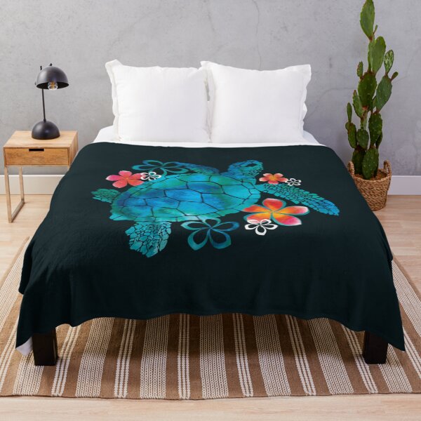 Item preview, Sea Turtle with Flowers designed and sold by NewMoonStudio.