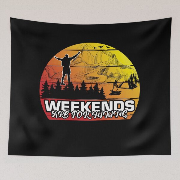 Item preview, Weekends Are for Hiking - Trendy Mountains Design Gift Idea For Camping Lovers designed and sold by Prince - Bestseller ★★★★★.