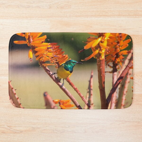 Item preview, Collared Sunbird with Orange Flowers, South Africa designed and sold by SafariByMarisa.