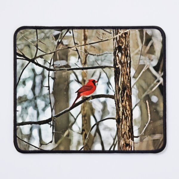 Item preview, Red Cardinal on a Winter Morning designed and sold by TheSplitWindow.