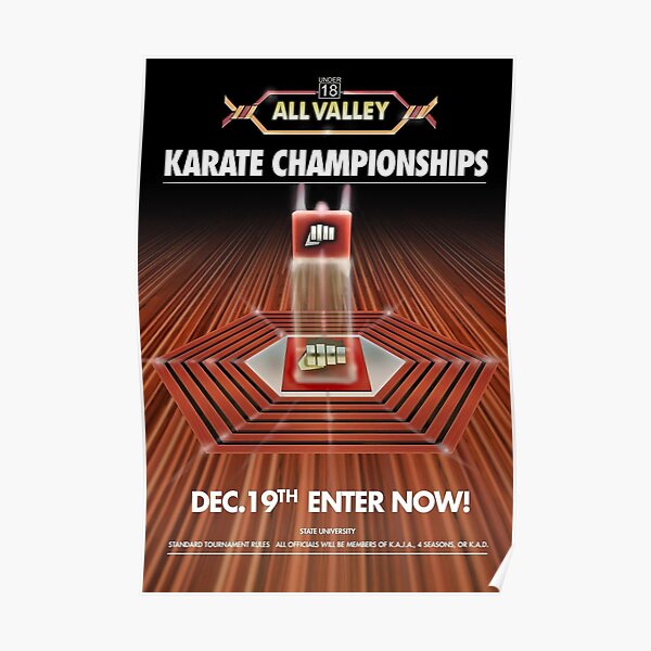 "All Valley Karate Championships" Poster by Jayiscool71 Redbubble