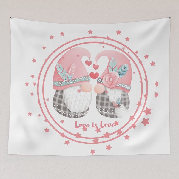 Item preview,  pink valentine gnome-Coming with Love Garden Gnome - Santas Elves - Winter Holiday Gift designed and sold by Alexa5454.