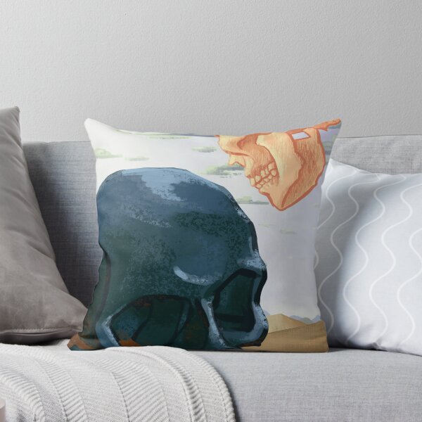 Item preview, One skull visiting its fallen comrade designed and sold by MJHArtwork.