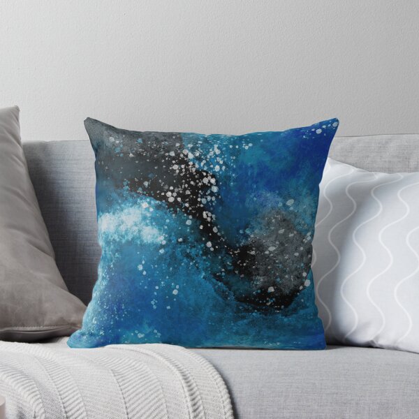 Item preview, Horizontal abstract art digital painting "Deep Frozen Sea" designed and sold by Natasa Borenovic.
