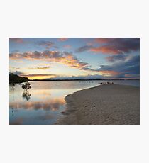 Sunset over Pumicestone Passage. Photographic Print