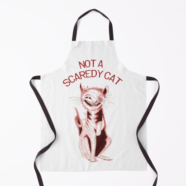 Item preview, Red Not a Scaredy Cat designed and sold by PrintedVintage.