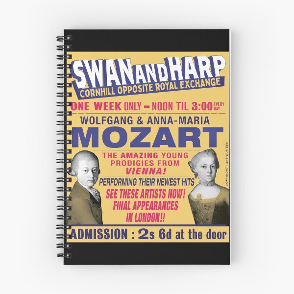 Item preview, Mozart SWAN AND HARP One Week Only/1765 designed and sold by ANTIQUITees.