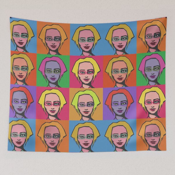 Item preview, Pop art inspired | Woman in glasses designed and sold by Moolversin.