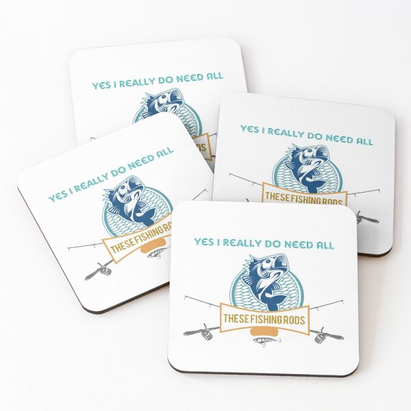 Item preview, Yes I do Really Need All These Fishing Rods Funny Sticker For Fishing Lovers. designed and sold by Sloyar.